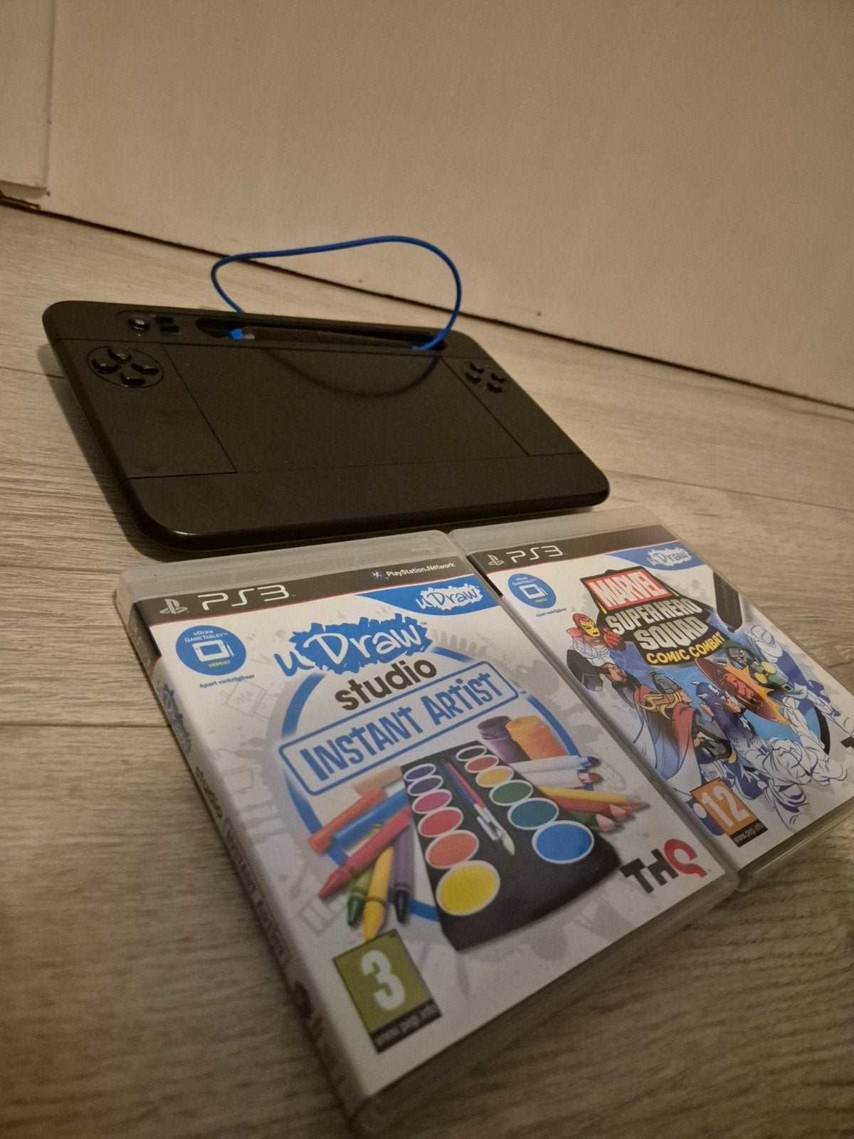 uDraw GameTablet met 2 PS3 games (Instant Artist & Marvel), Spelcomputers en Games, Gebruikt, Overige genres, 1 speler, Ophalen of Verzenden