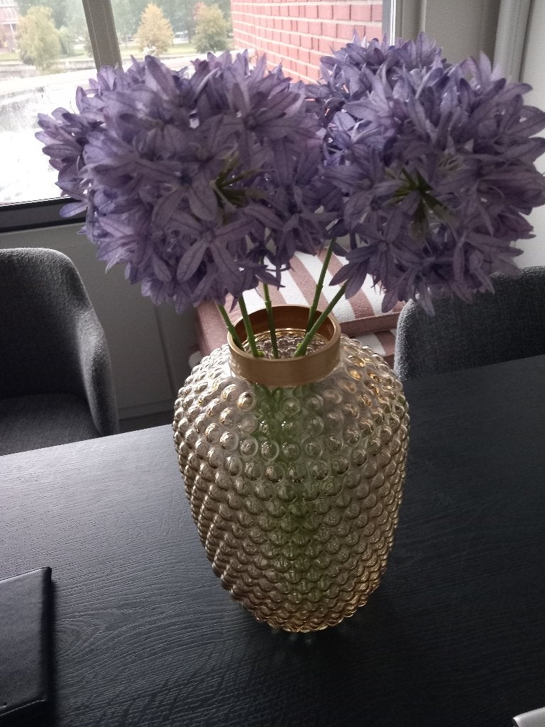 EEN MOOIE NIEUWE GROTE  VAAS MET DECORATIE VAN HEERDINK, Overige kleuren, Inclusief decoratie, Nieuw, Ophalen of Verzenden