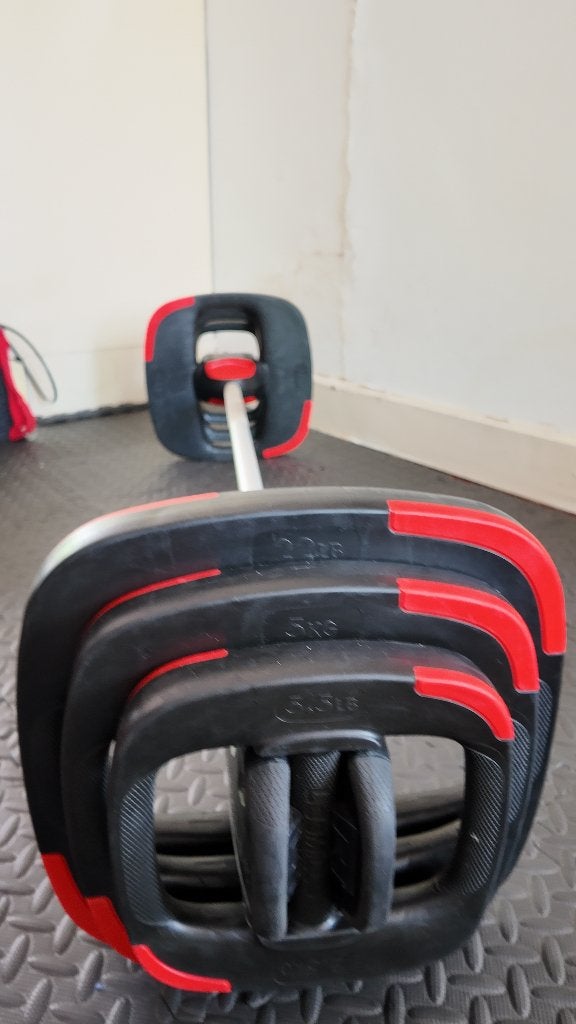 Les Mills BODYPUMP SMARTBAR 2.0 Set incl 17 kg + 10kg plates, Ophalen, Zo goed als nieuw, Benen