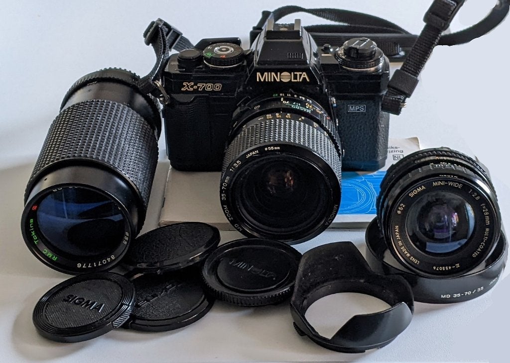 Minolta X700, Ophalen of Verzenden, Gebruikt, Spiegelreflex, Minolta