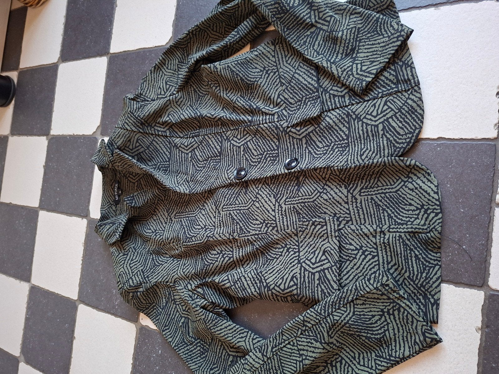 Mi Piace set: blazer en broek met print, Mi Piace, Maat 42/44 (L), Ophalen of Verzenden, Zo goed als nieuw