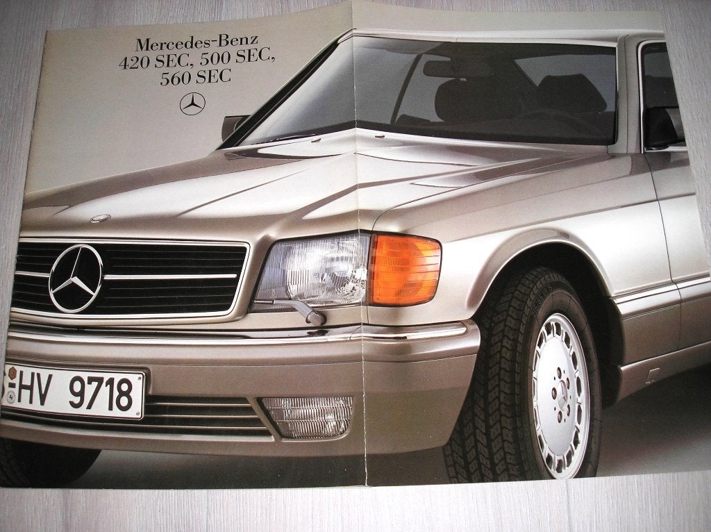 Mercedes-Benz 420 SEC, 500 SEC, 560 SEC, W126, augustus 1985, Ophalen of Verzenden, Zo goed als nieuw, Mercedes