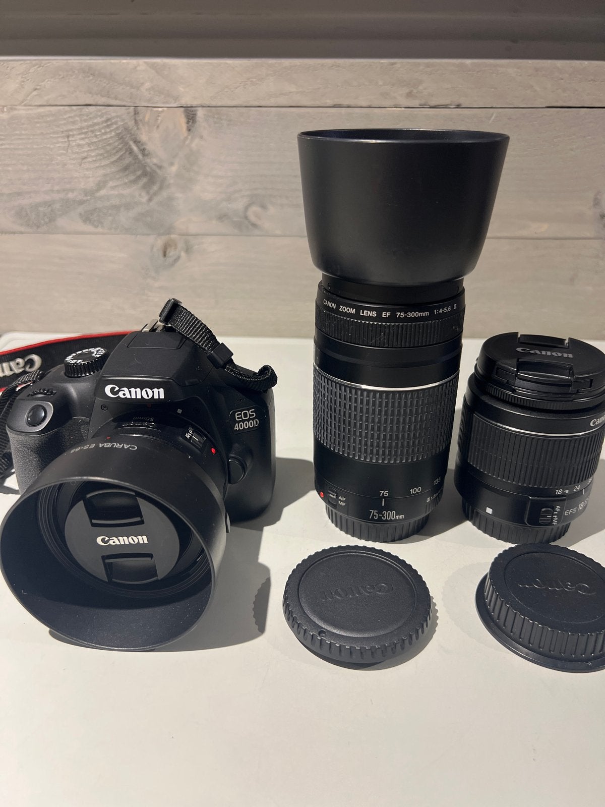 Canon EOS 4000D met 2 lenzen en cameratas, N, N, Camera, Ophalen of Verzenden