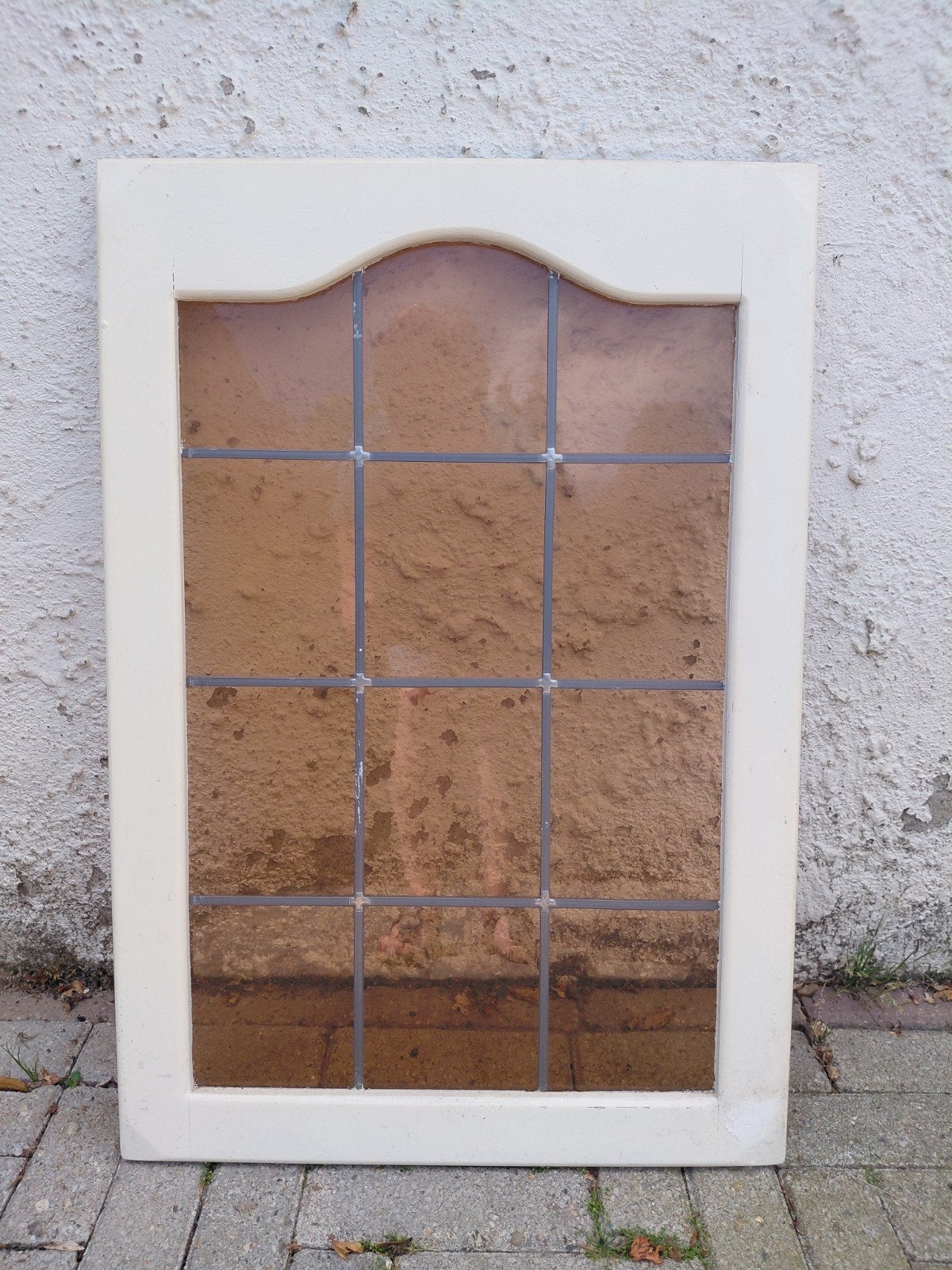 2x Glas in lood raampjes, Ophalen, 80 tot 120 cm, Glas in lood, Minder dan 80 cm