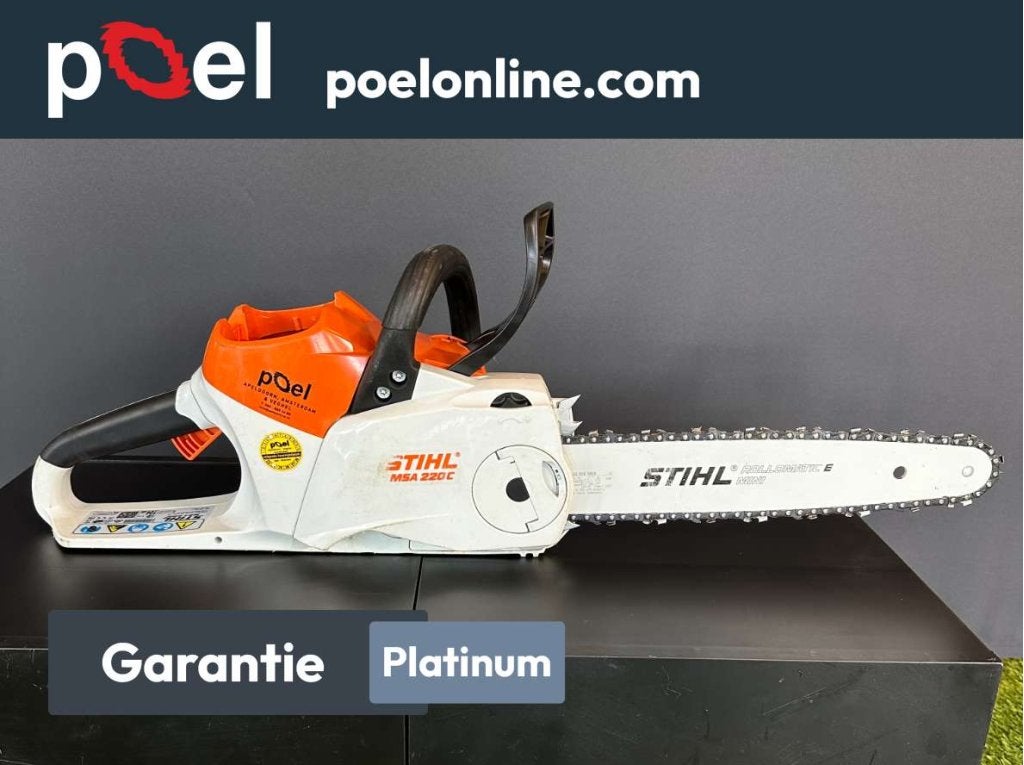 STIHL MSA 220C  - Met garantie, Niet ingevuld, Niet ingevuld, Ophalen of Verzenden, Zo goed als nieuw