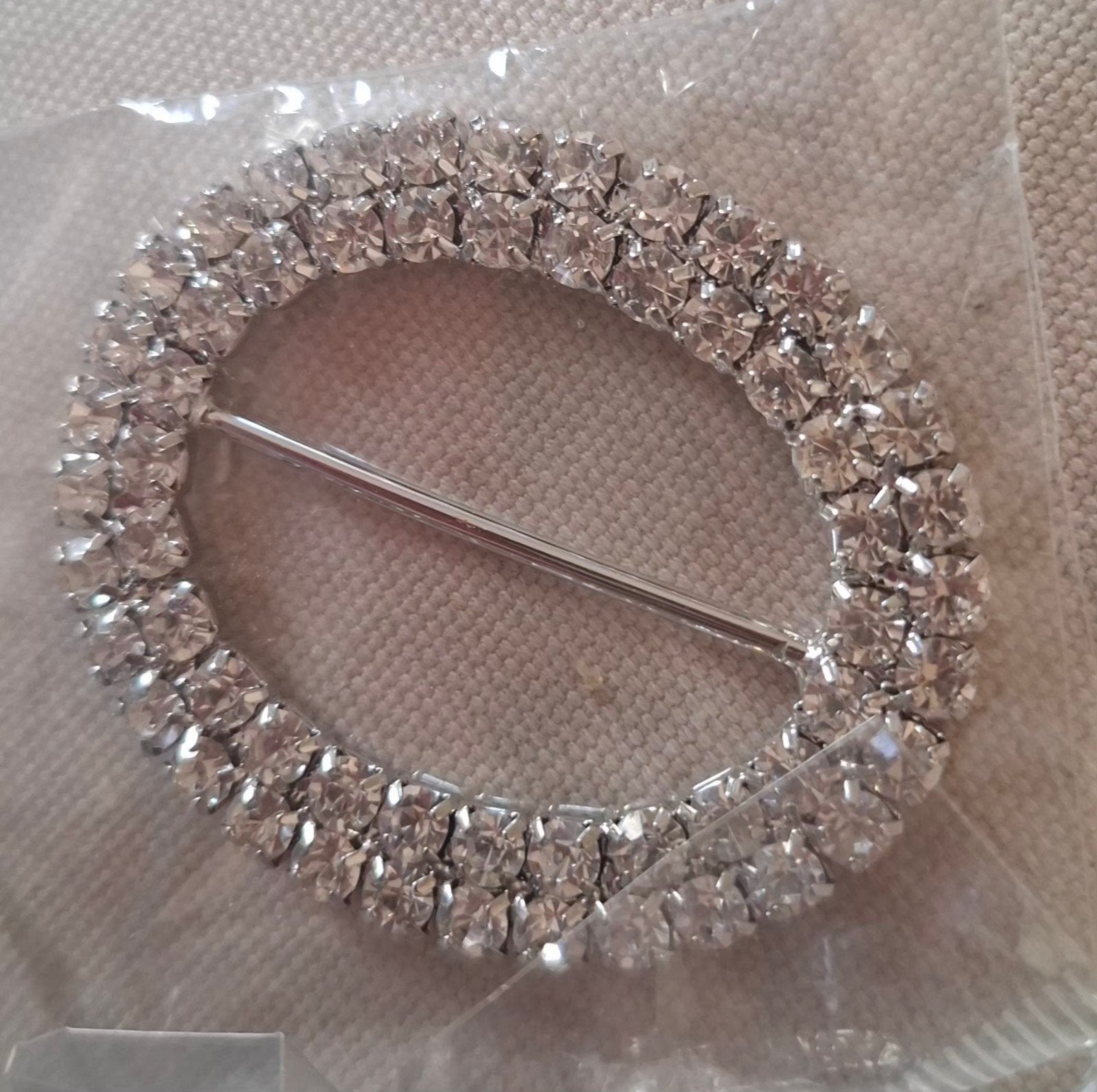 Luxe Ovale Strass Gespen / Sjaalringen (6 stuks  nieuw), Kleding | Dames, Ophalen of Verzenden, Nieuw