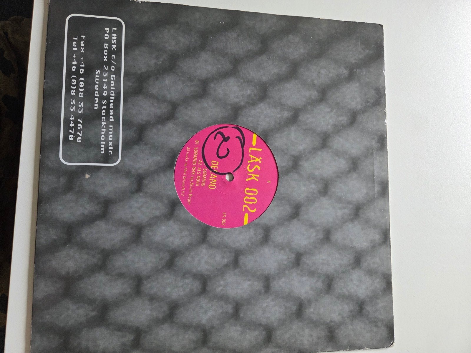 Alexi Delano - Delano (LÄSK 002) LP Techno Vinyl, Cd's en Dvd's, Vinyl | Dance en House, LP, Gebruikt, Ophalen of Verzenden, Techno