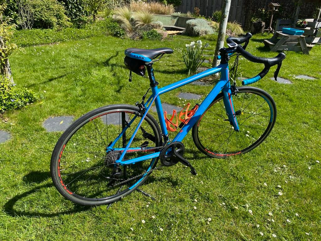 Cube racefiets, framemaat 56, shimano 105, 28 inch, Gebruikt, Velgrem, Aluminium