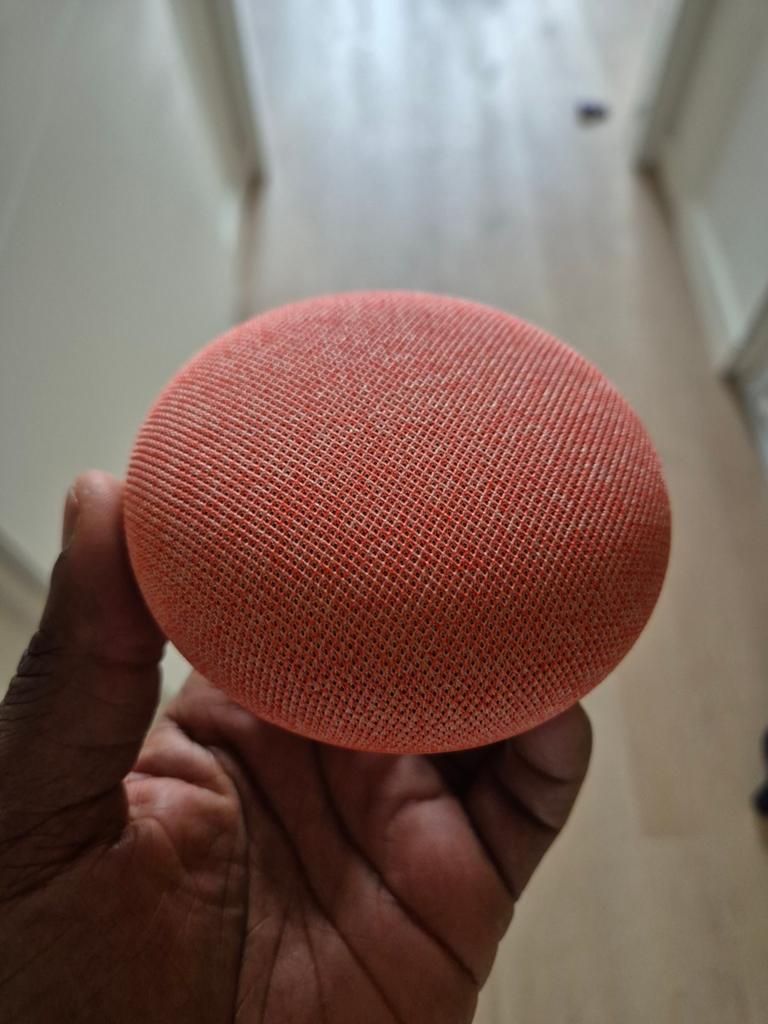 Google Home Mini - Slimme speaker (Koraalrood), Audio, Tv en Foto, Luidsprekers, Overige merken, Gebruikt, Overige typen, Ophalen of Verzenden