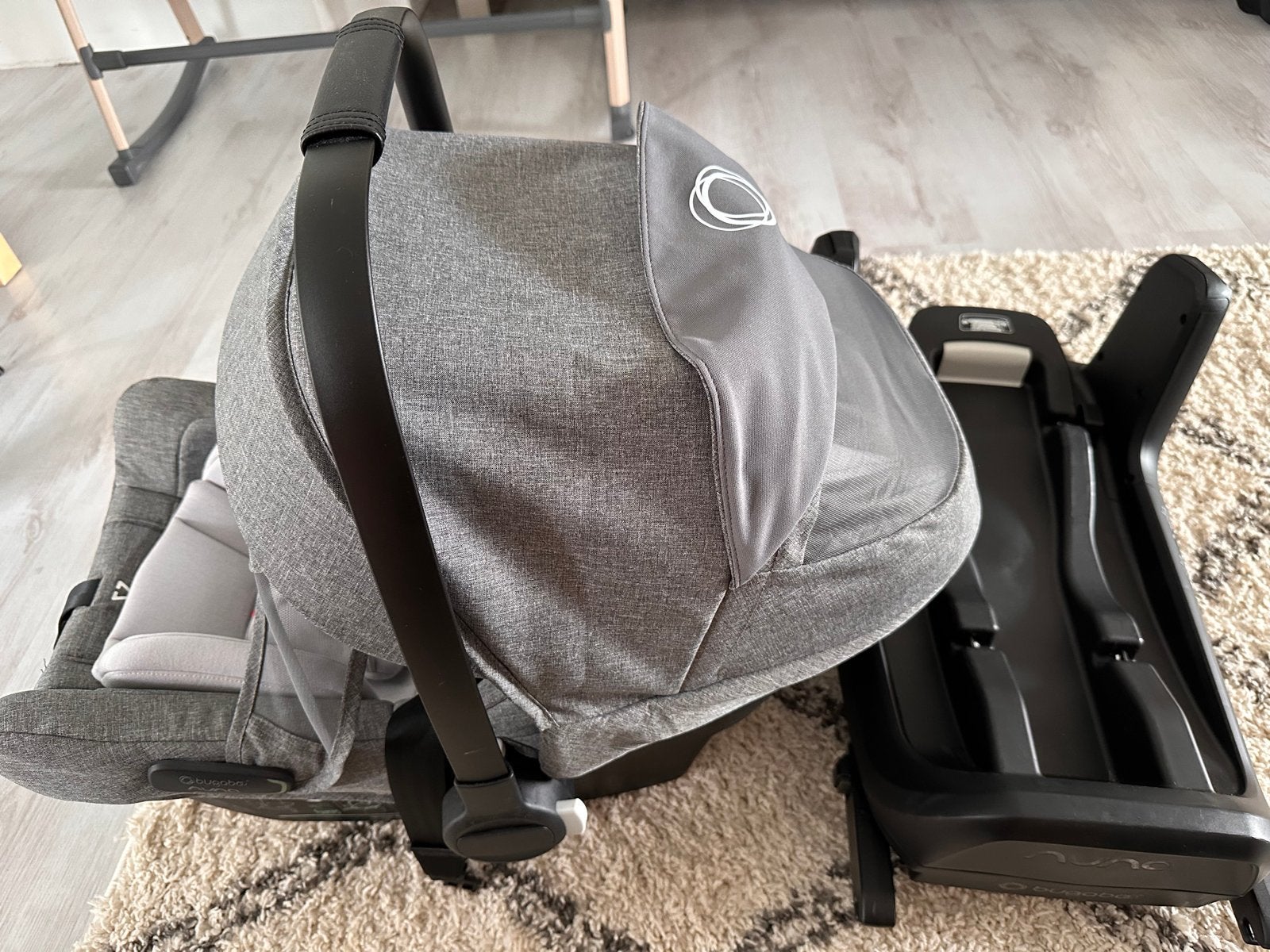 Bugaboo Turtle Air by Nuna autostoel met Isofix basis, Kinderen en Baby's, Autostoeltjes, Zijbescherming, Zo goed als nieuw, Isofix