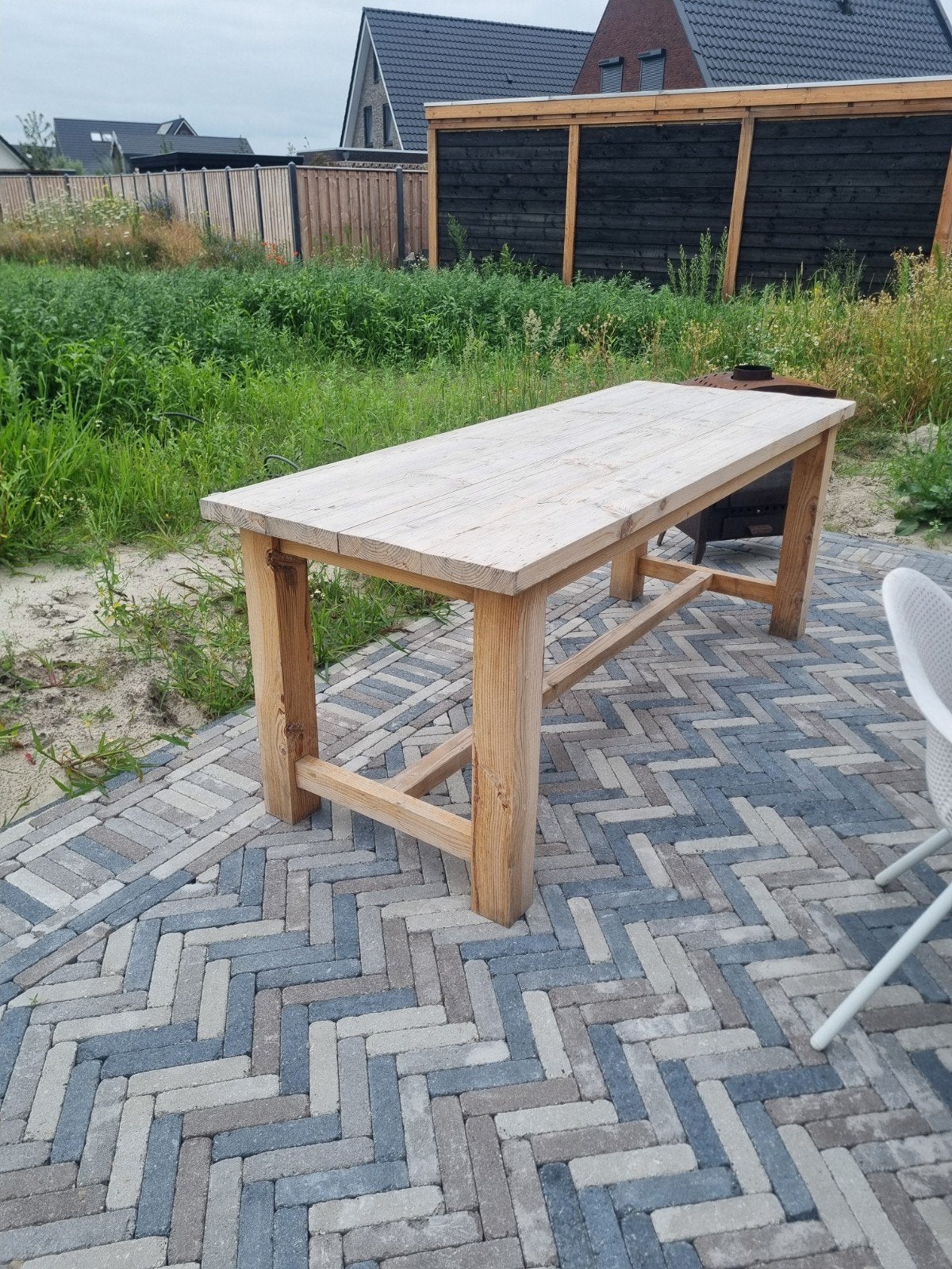 Robuuste douglas houten tuintafel - Handgemaakt, Ophalen, Nieuw, Rechthoekig, Hout