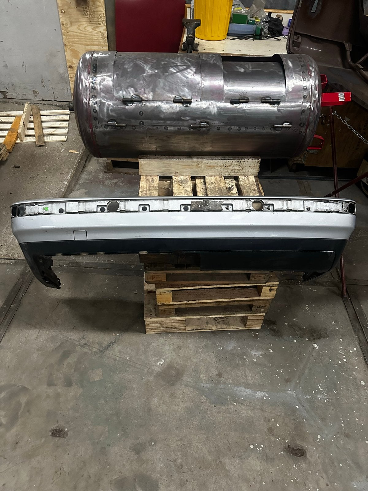 BMW E36 Coupé Achterbumper Grijs, Auto-onderdelen, Ophalen, Gebruikt, Achter, Bumper