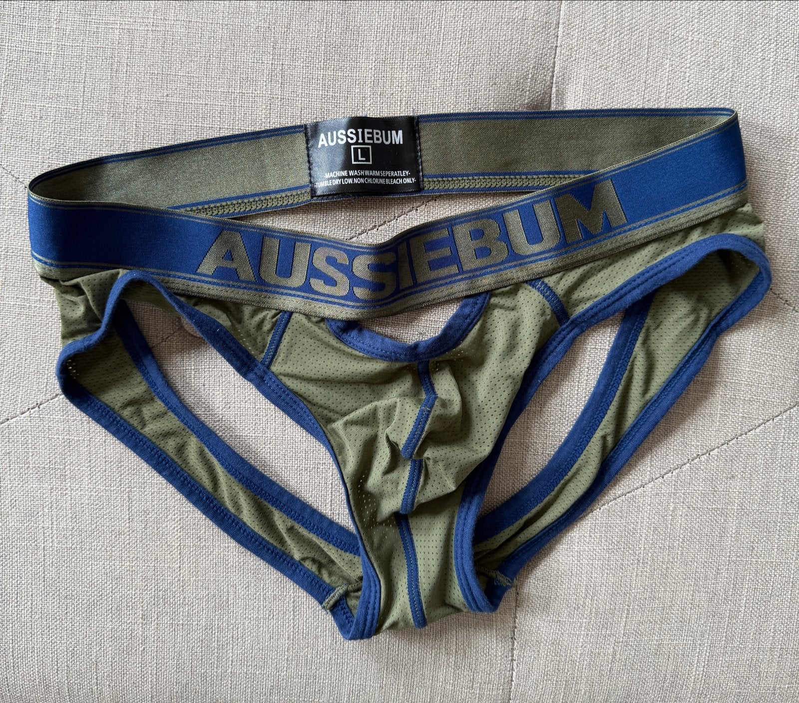 Aussiebum Jockstrap Mesh - maat L, Kleding | Heren, Ophalen of Verzenden, Groen, Overige typen