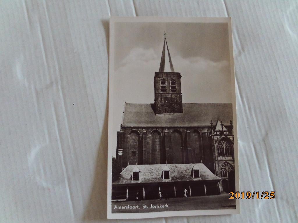 ansichtkaart amersfoort st. joriskerk, Ophalen of Verzenden, 1920 tot 1940, Ongelopen, Utrecht