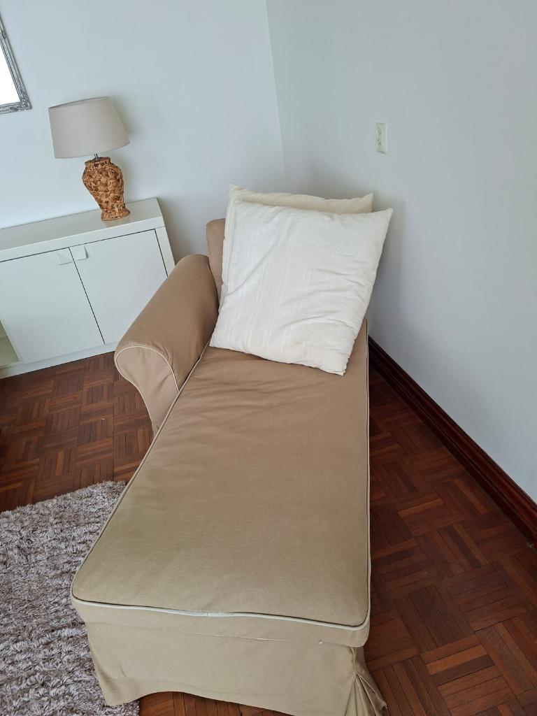 IKEA Ektorp chaise longue beige., Ophalen, Gebruikt, Eenpersoons, 75 tot 100 cm