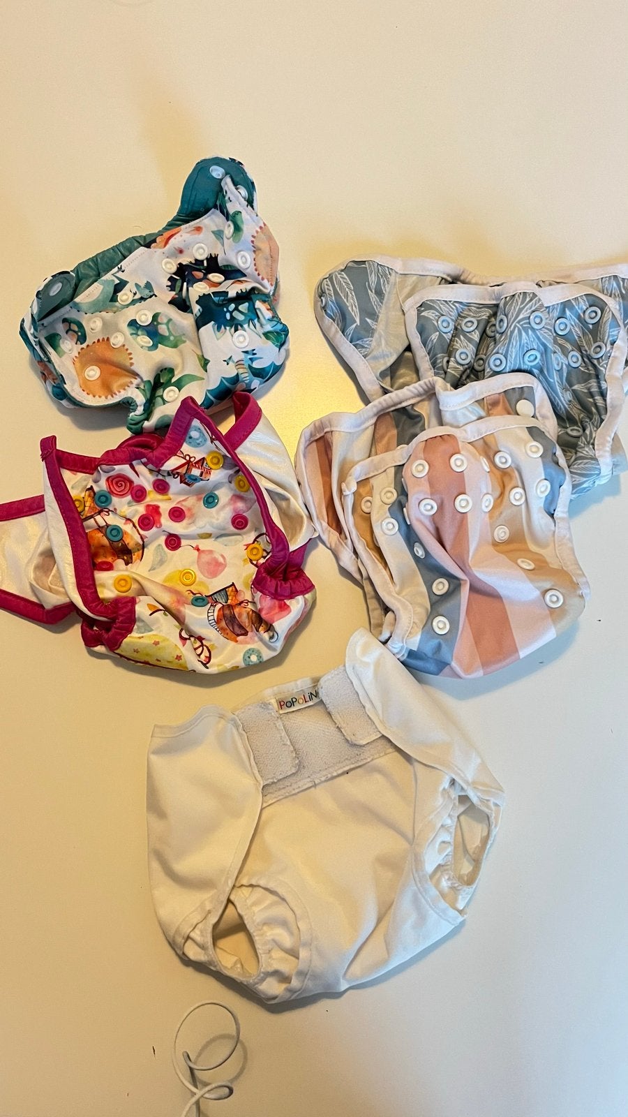 5 Wasbare Luiers Overbroekjes Newborn - Diverse Merken, Kinderen en Baby's, Ophalen of Verzenden, Gebruikt, Jongetje of Meisje