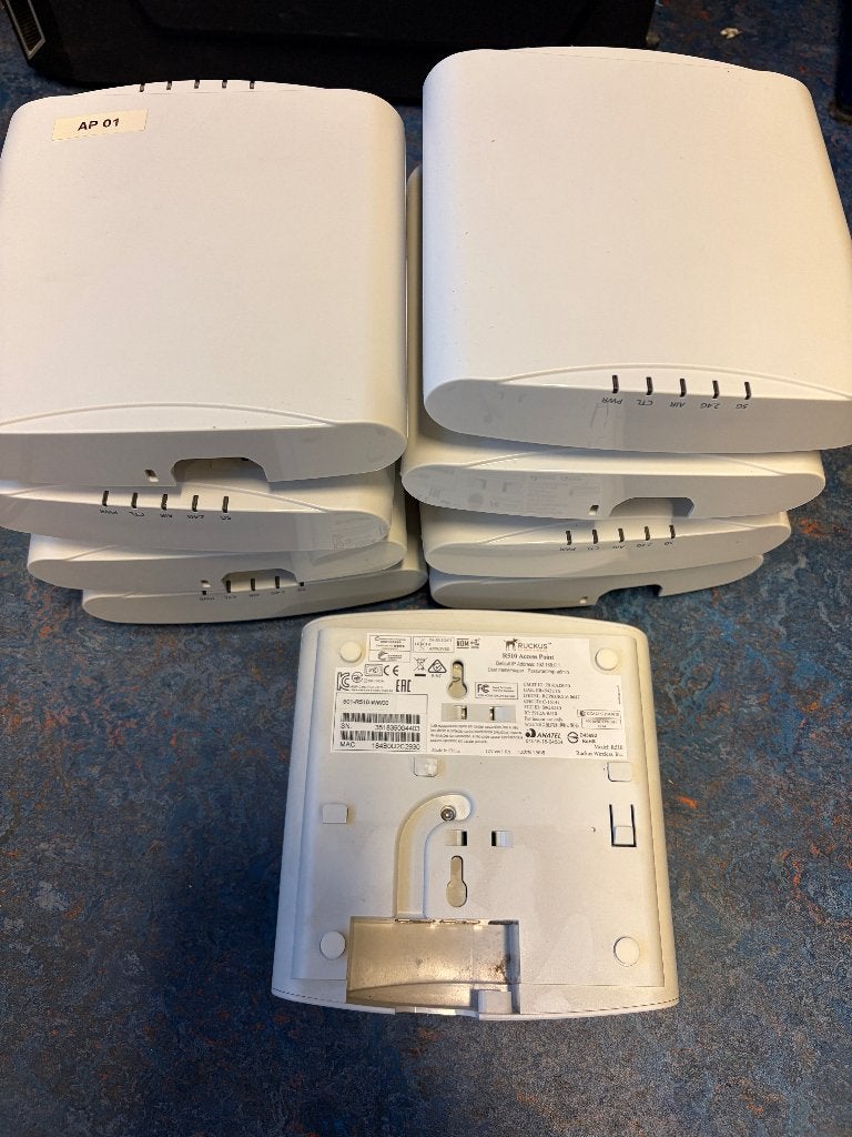 Partij van 9 Ruckus R510 accespoints, Computers en Software, Ophalen of Verzenden, Gebruikt, Ruckus