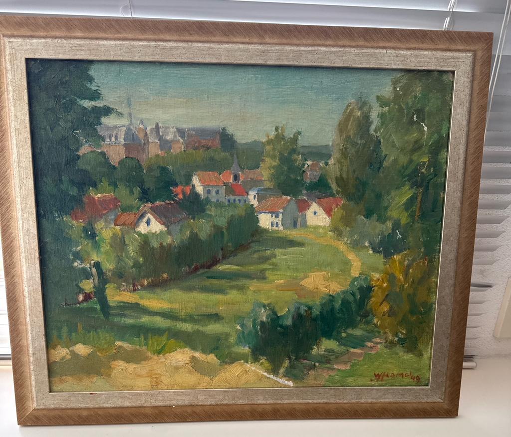 Prachtig olieverfschilderij – W. Hamel, Antiek en Kunst, Kunst | Schilderijen | Klassiek, Ophalen of Verzenden