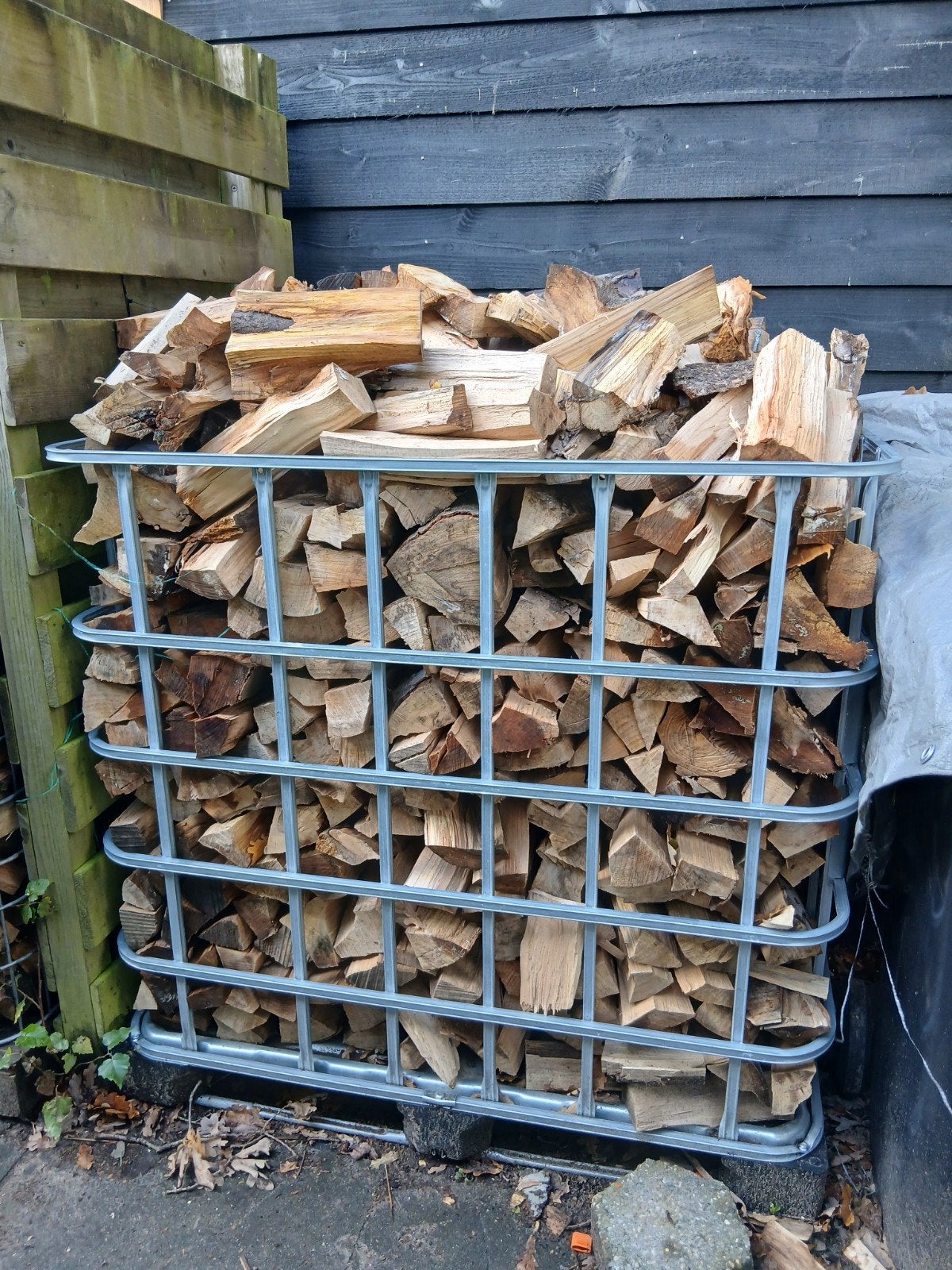 Gekloofd brandhout, Tuin en Terras, Minder dan 3 m³, Ophalen, Overige houtsoorten, Blokken