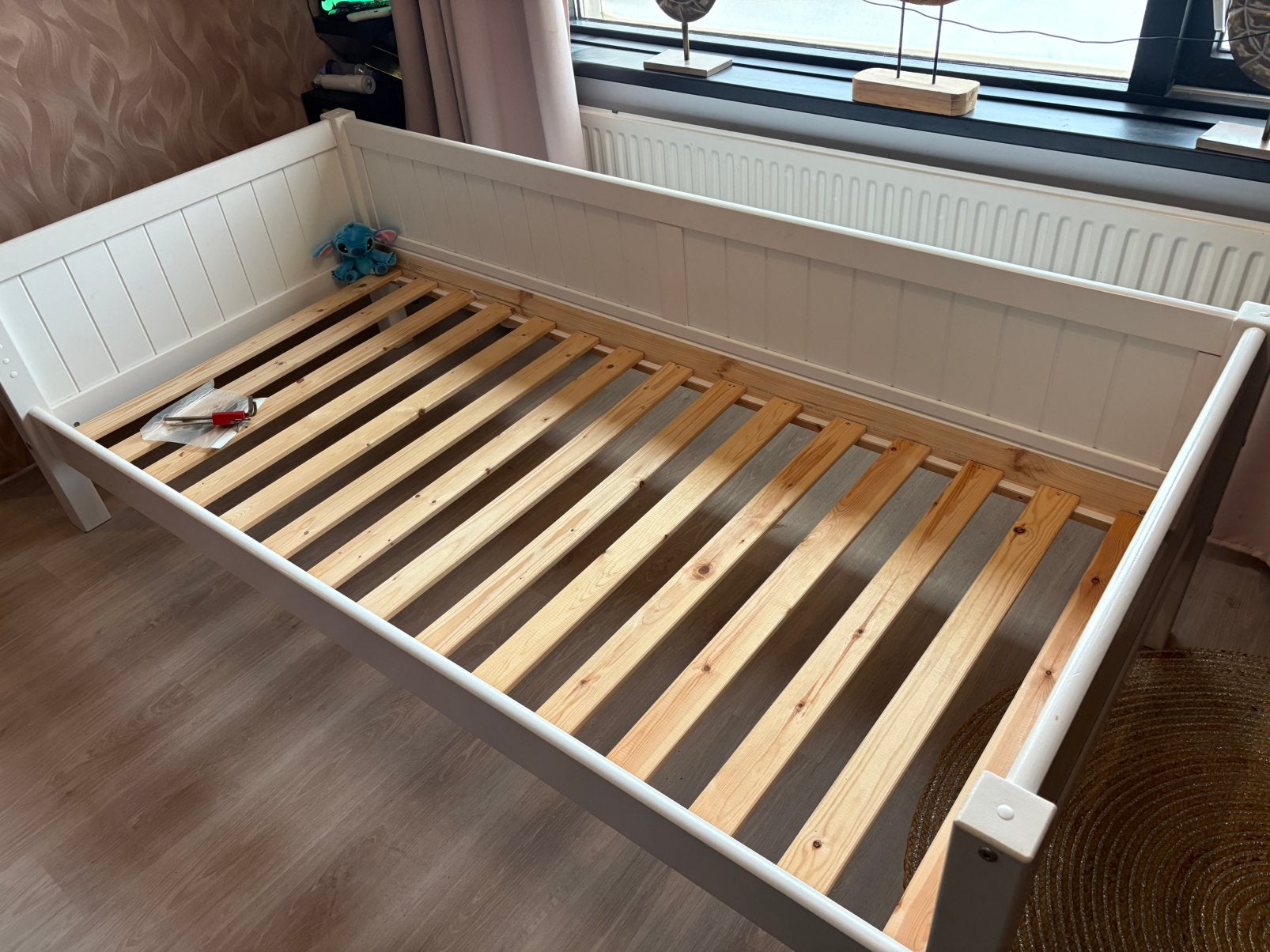 Zgan bank bed Puck van beter bed, Ophalen, 85 tot 100 cm, Zo goed als nieuw, Lattenbodem