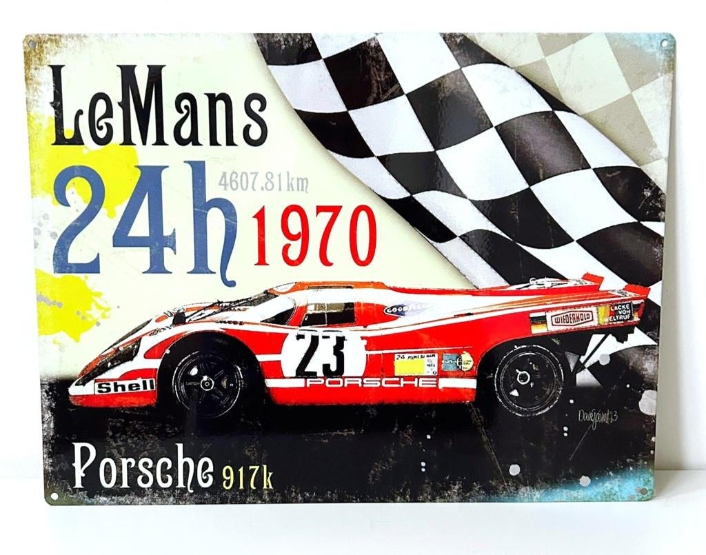 Porsche 917 – Le Mans 1970 - 40x30 cm, Ophalen of Verzenden, Zo goed als nieuw, Auto's