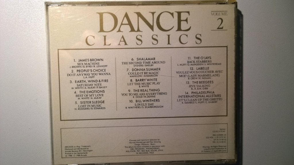 Dance Classics Volume 2, Ophalen of Verzenden, Zo goed als nieuw, Dance en House, Album
