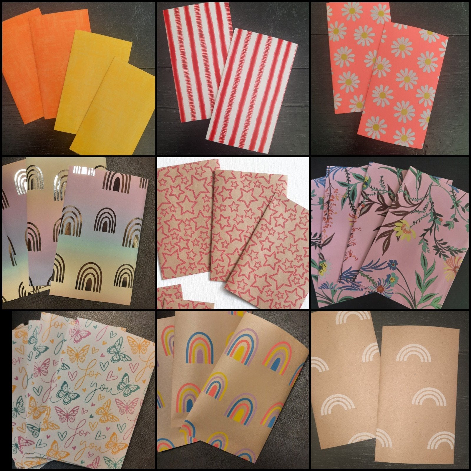 Pakket van 100 papieren inpakzakjes kadozakjes zakjes partij, Verzenden, Nieuw, Sqoreboutique@gmail.com, Sqore Boutique