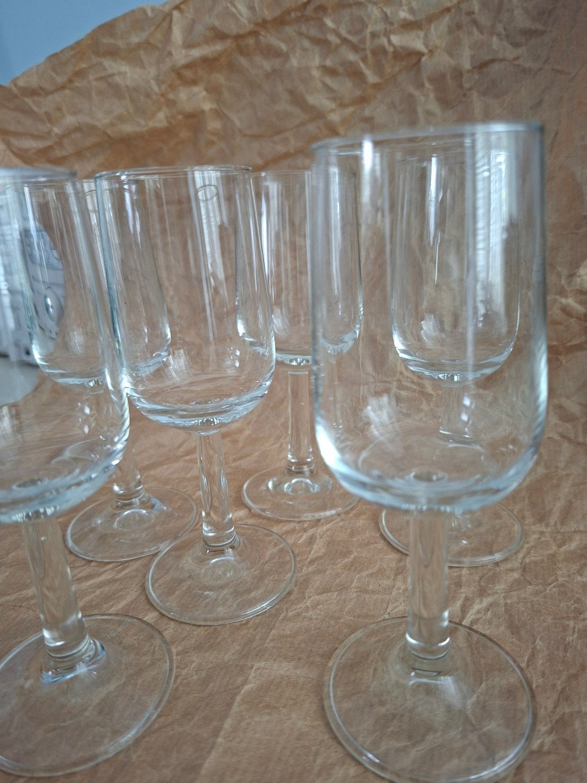 Set van 6 sherry/portglaasjes, Overige typen, Ophalen, Zo goed als nieuw, Glas