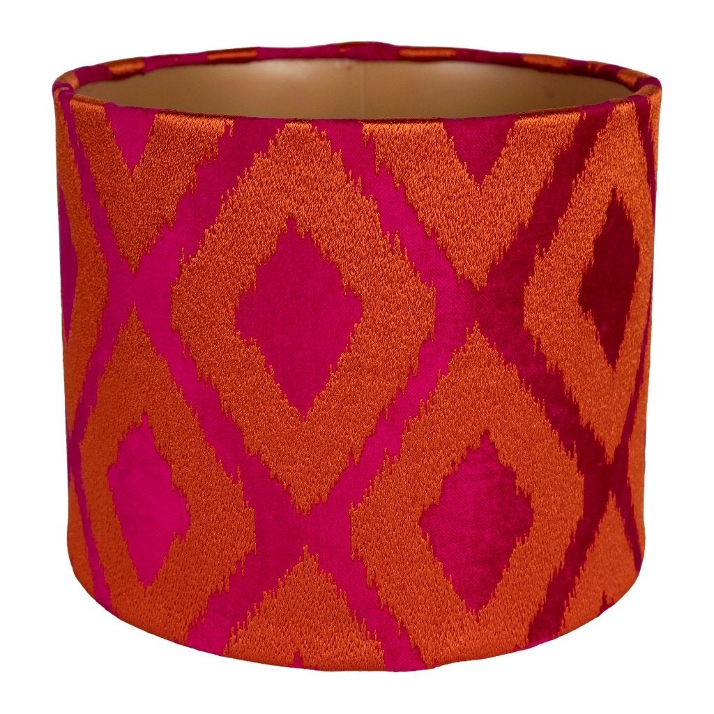 Colmore by Diga ELIORA Lampenkap Fuchsia & Oranje, 25 cm, 20 cm, Meerkleurig, Rond