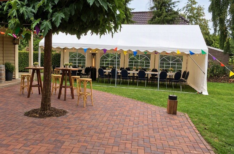 Partytent 5x8m - Ideaal voor feesten en evenementen, Tuin en Terras, Ophalen, Gebruikt, Partytent, 2 meter of meer