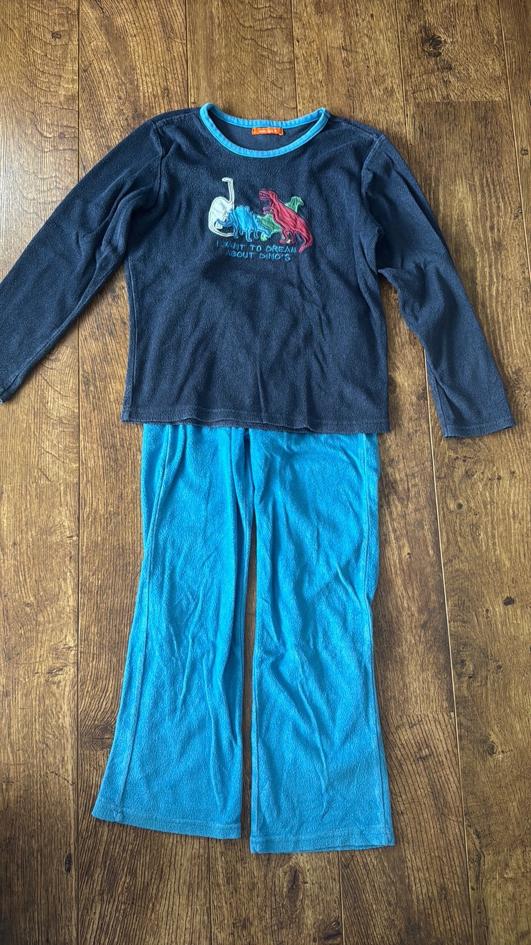 Winter Badstof pyjama Hema 122/128, Ophalen of Verzenden, Gebruikt, Jongen, Nacht- of Onderkleding