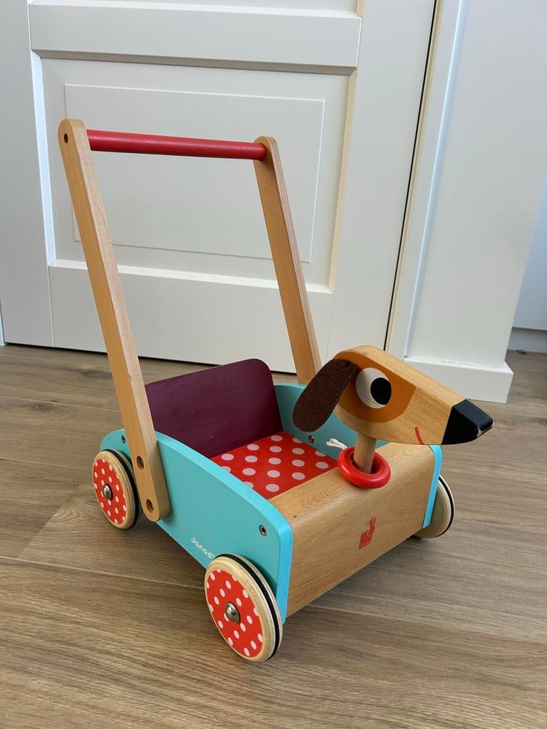 Janod Loopkar hond - crazy doggy, Ophalen, Zo goed als nieuw, Overige typen, Met wieltjes
