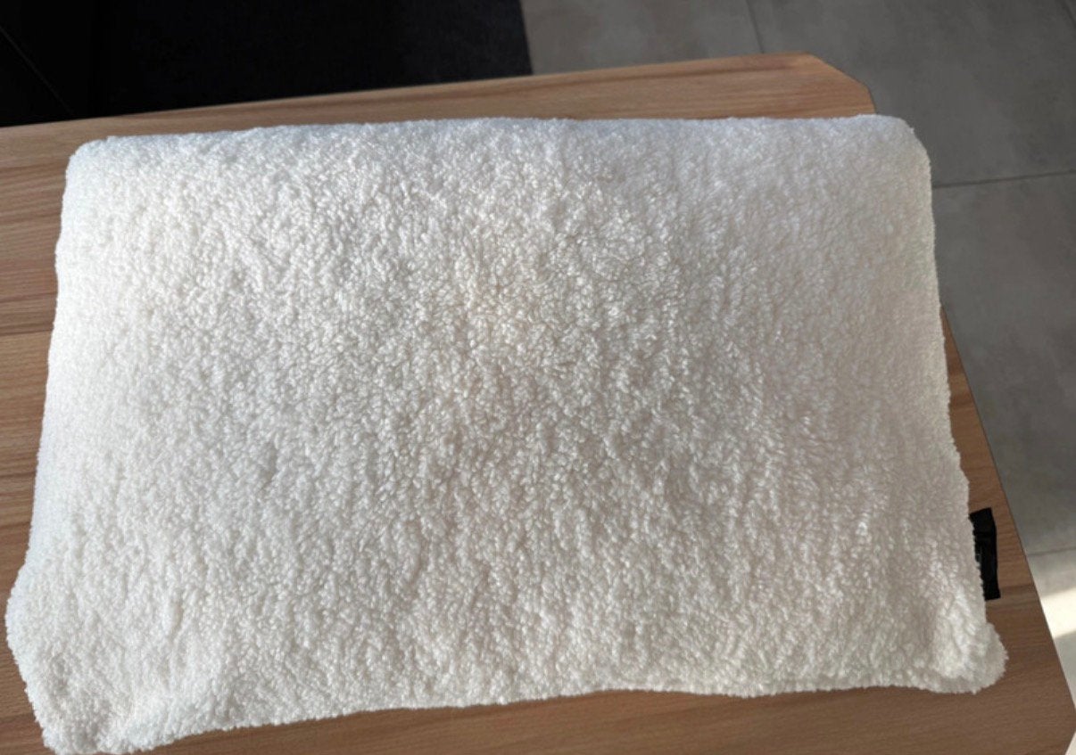 Warmte kussen met teddystof Nieuw, Ophalen of Verzenden, Nieuw, Wit
