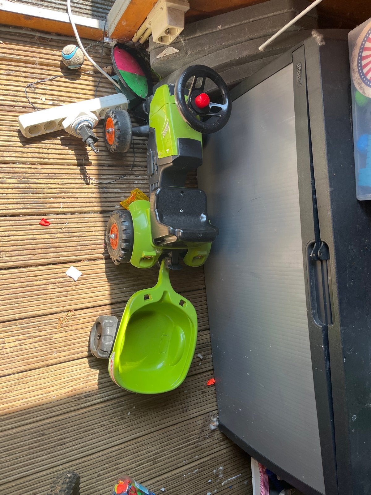 Speelgoed tractor met aanhanger, Ophalen, Gebruikt