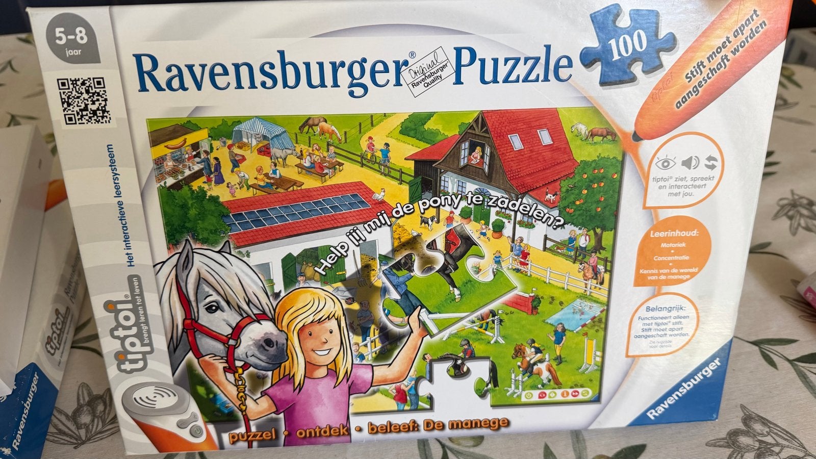 Ravensburger Tiptoi Puzzle 100 stukjes - De Manege, Ophalen of Verzenden, 10 tot 50 stukjes, Gebruikt, 6 jaar of ouder