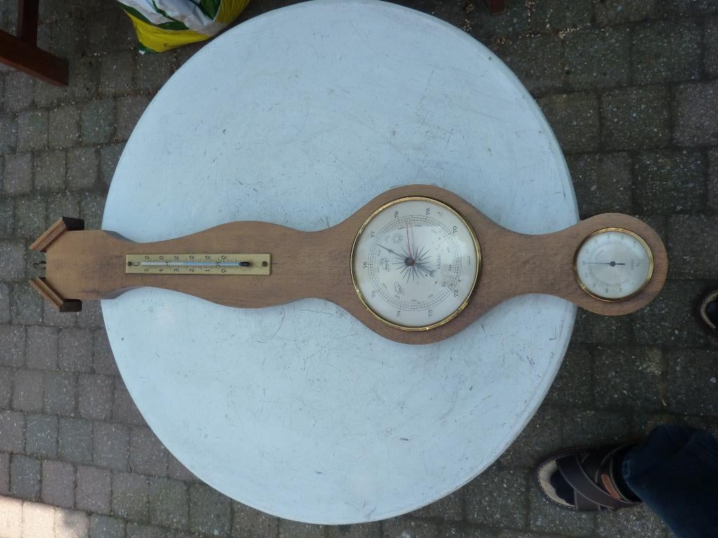 oude houten barometer, Audio, Tv en Foto, Weerstations en Barometers, Ophalen of Verzenden, Gebruikt, Barometer