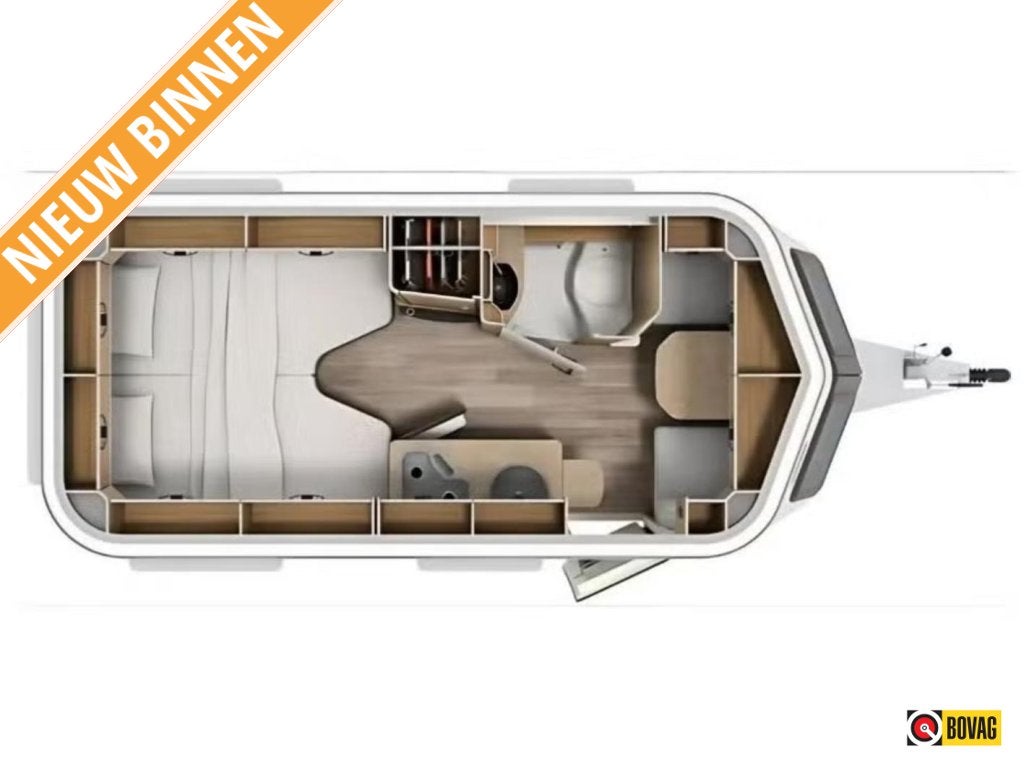 Eriba Touring 542 VERWACHT | MOVER | LUIFEL | FIETSENDRAGER, Bedrijf, Tot en met 3, 4 tot 5 meter, Eriba