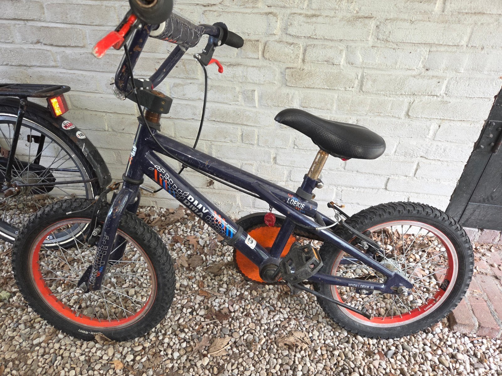 Kinder BMX fiets 16 inch - Gebruikt, Terugtraprem, Staal, Onbekend, Ophalen of Verzenden