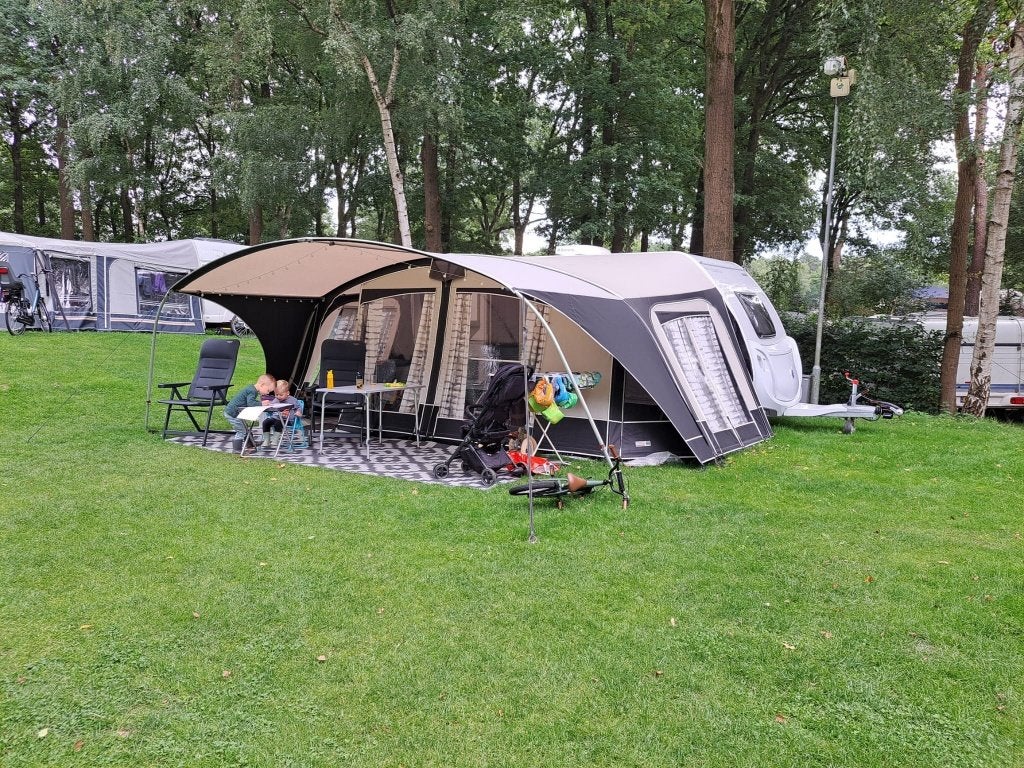 Unico Milaan met dakluifel EN Unico Torino maat 12, Caravans en Kamperen, Voortenten en Luifels, Ophalen, Gebruikt, Ten Cate All Season 240g/m2
