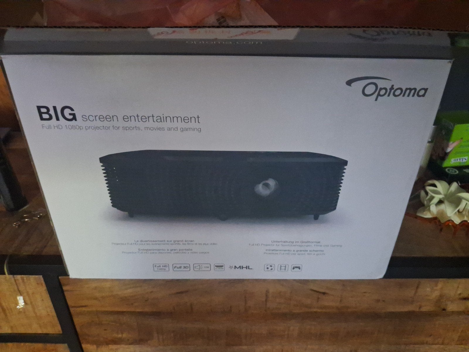 Optoma HD142X Full HD 3D DLP Projector, Ophalen, Zo goed als nieuw, DLP, Full HD (1080)
