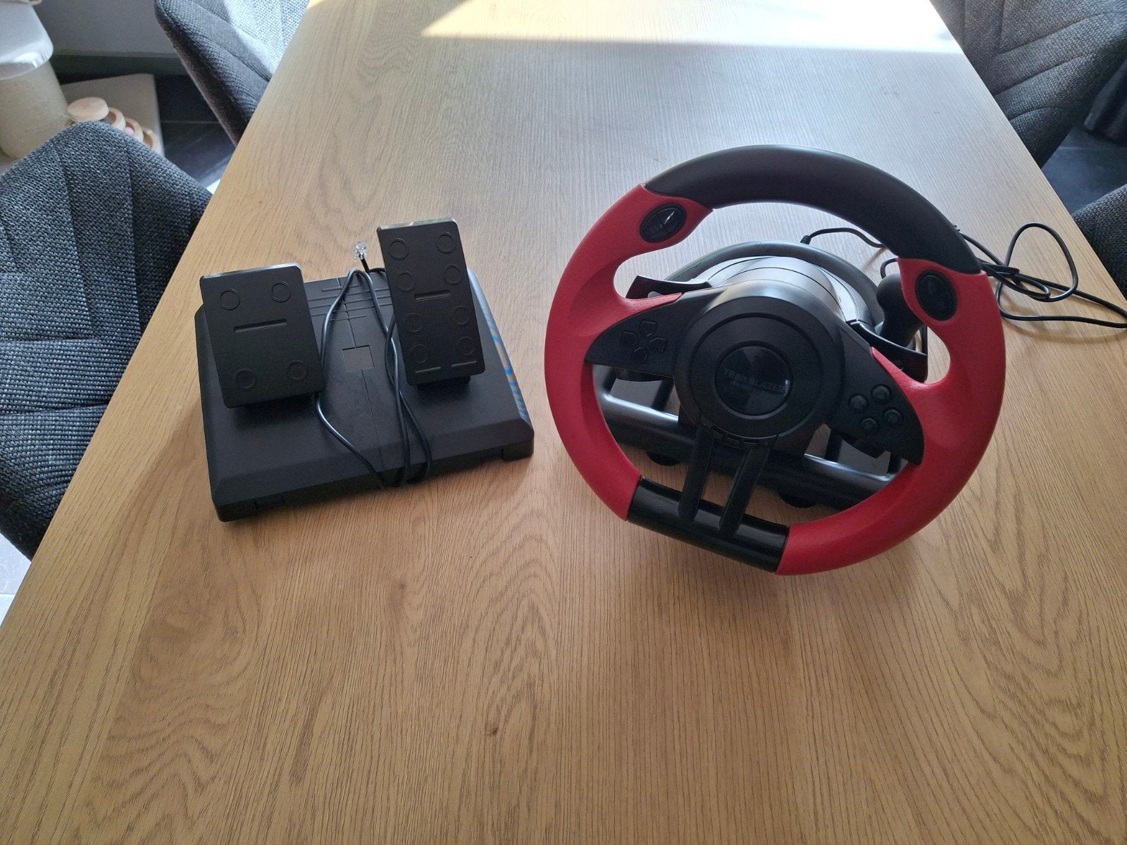 Speedlink racestuur met pedalen, Ophalen of Verzenden, Zo goed als nieuw, Stuur of Pedalen, PlayStation 1