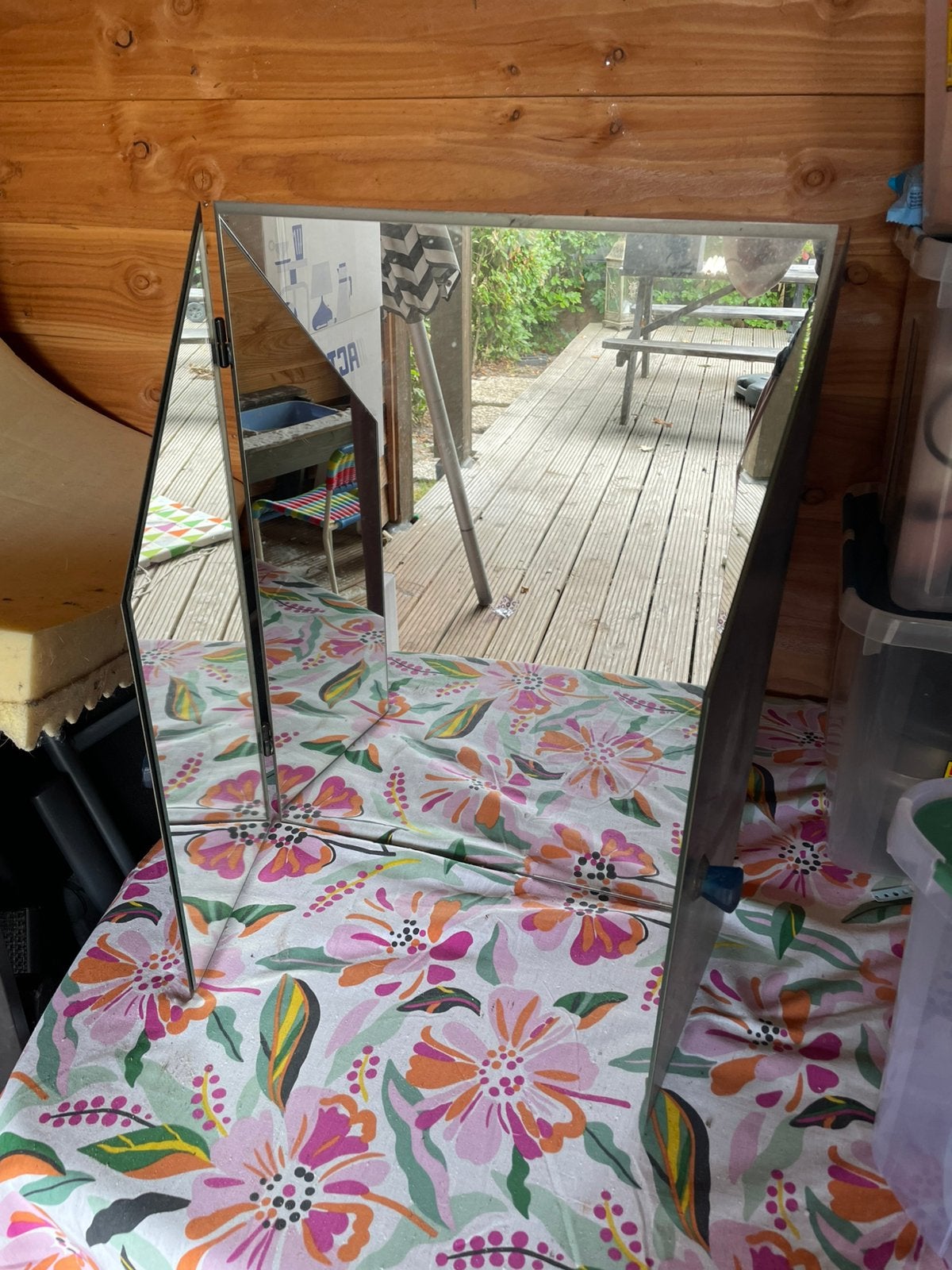 Ouderwetse kaptafel spiegel, Ophalen, Minder dan 50 cm, Gebruikt, Minder dan 100 cm