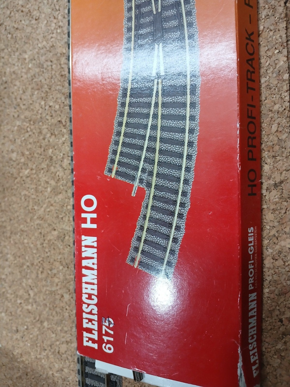 Fleischmann HO Profi-Track Wissel G175W R - Nieuw in doos, Gelijkstroom, Fleischmann, Nieuw, Rails