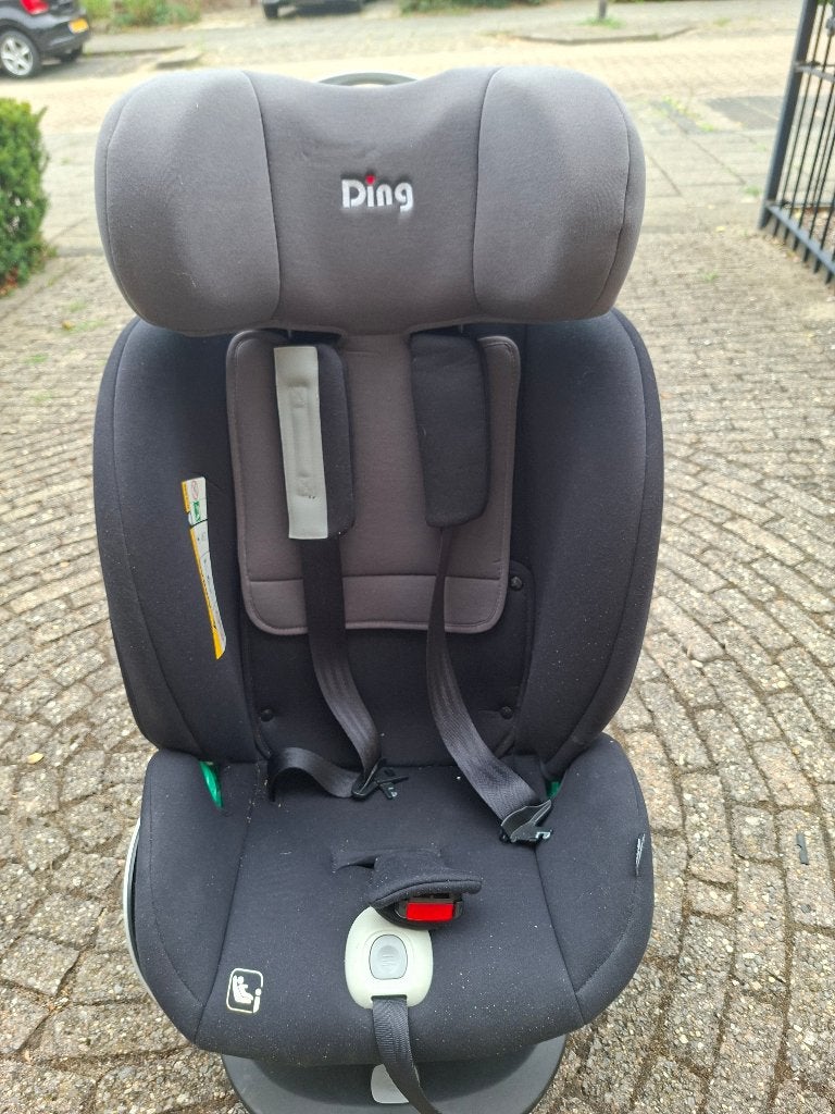 DING Autostoeltje K82 Black Grey ISOFIX 360gr draaibaar, Kinderen en Baby's, Autostoeltjes, Gebruikt, 0 t/m 18 kg, Verstelbare rugleuning