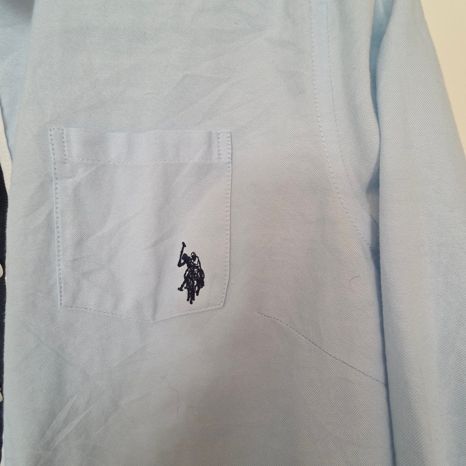 Ralph Lauren Polo Lichtblauwe Blouse Maat L, Blauw, Maat 42/44 (L), Ralph Lauren Polo, Ophalen of Verzenden