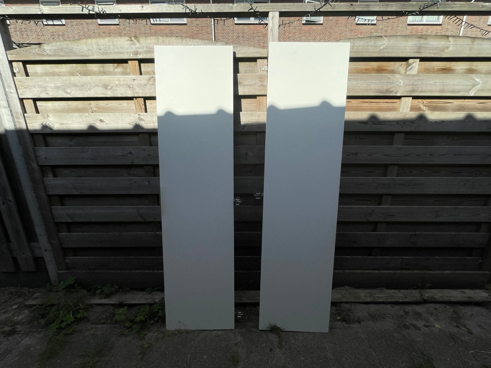 2x IKEA PAX Kastdeur Mat Wit – 201x50 cm – 1x met Greep, Ophalen, 200 cm of meer, 50 tot 100 cm, Zo goed als nieuw