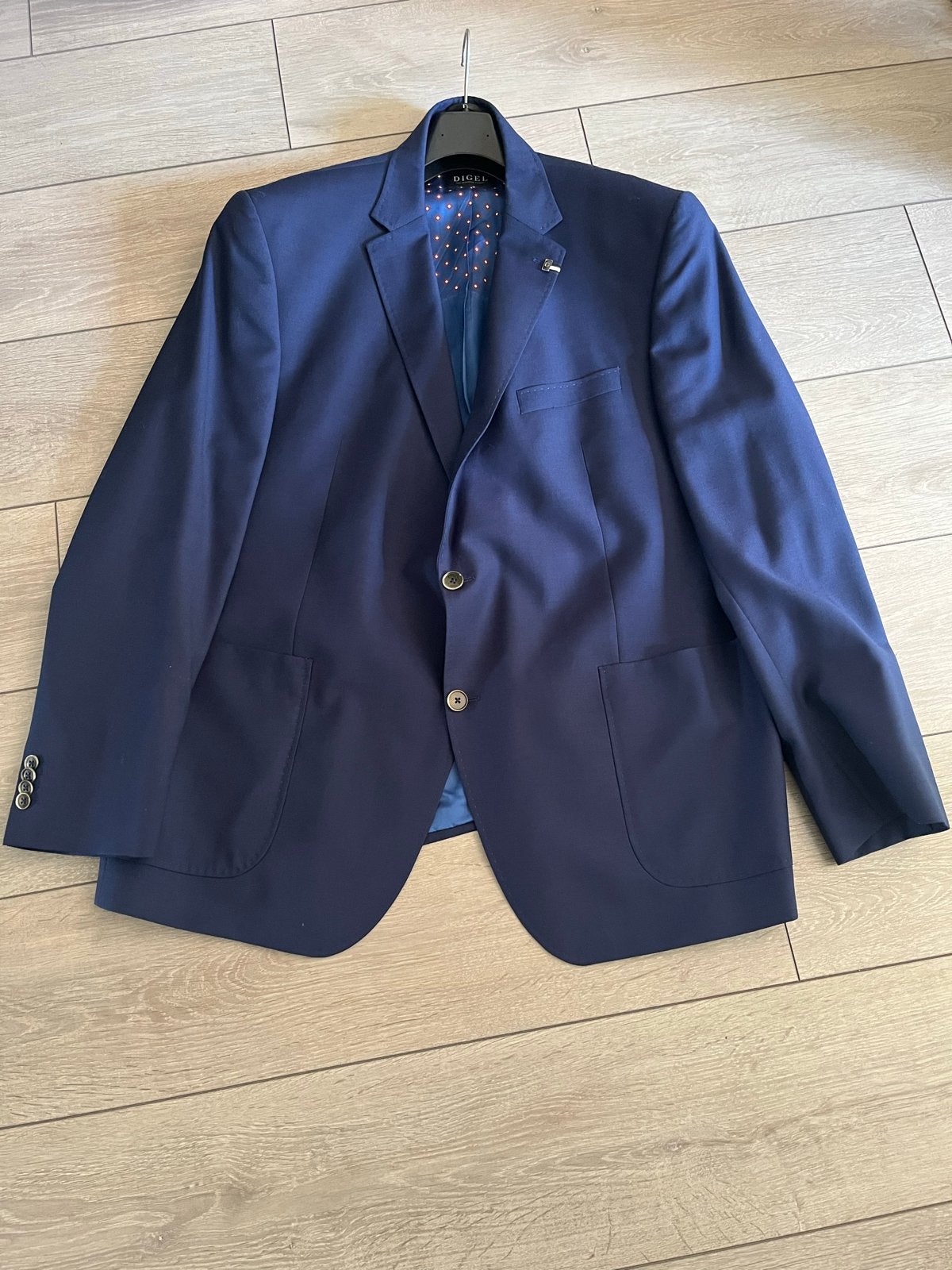 Heren Digel blauwe colbert/blazer zeer mooi maat 60, Ophalen of Verzenden, Zo goed als nieuw, Overige maten, Blauw