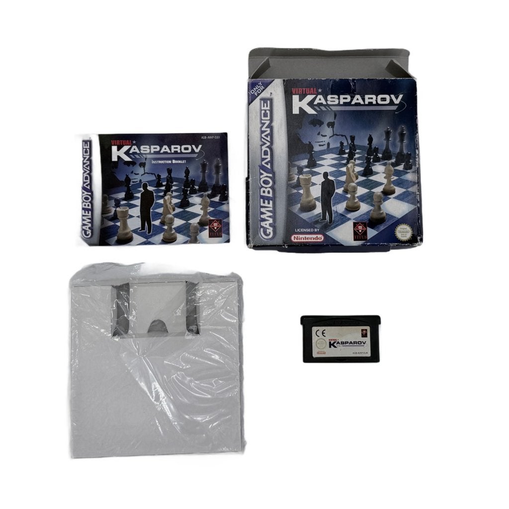 Virtual Kasparov – Game Boy Advance PAL – Compleet in Doos, Nintendo, Gebruikt, Support@nintendo.com, 11-1 Hokotate-cho, Kamitoba, Minami-ku
Kyoto 601-8501
Japan