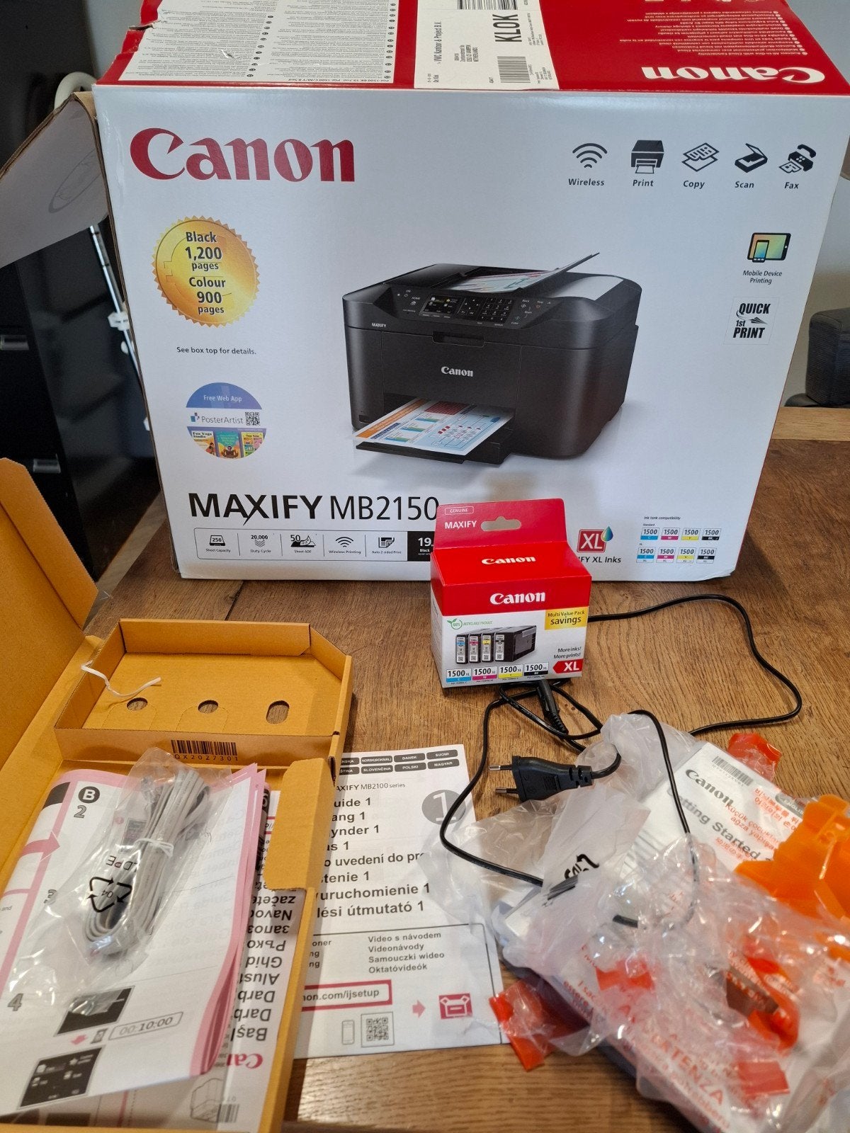 Canon MAXIFY MB2150, Canon, Inkjetprinter, All-in-one, Draadloos