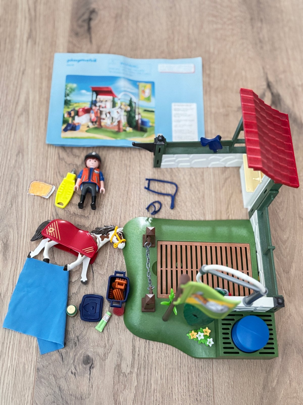 Playmobil Paardenstal met Ruiter en Paard, Ophalen, Zo goed als nieuw, Jongen of Meisje